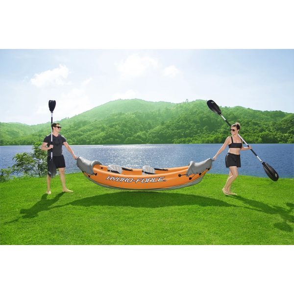 Bestway Hydro Force Lite Rapid X2 Inflatable Outdoor Water Sport Kayak Set - Image 5