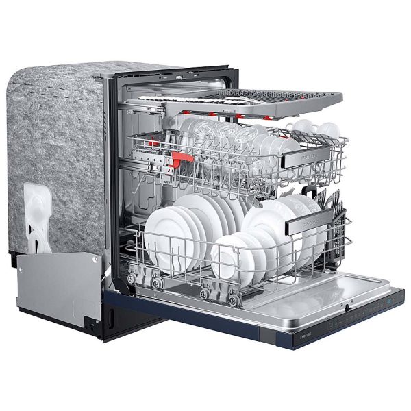 Samsung - Smart BESPOKE Linear Wash 39dBA Dishwasher - Navy steel - Image 8