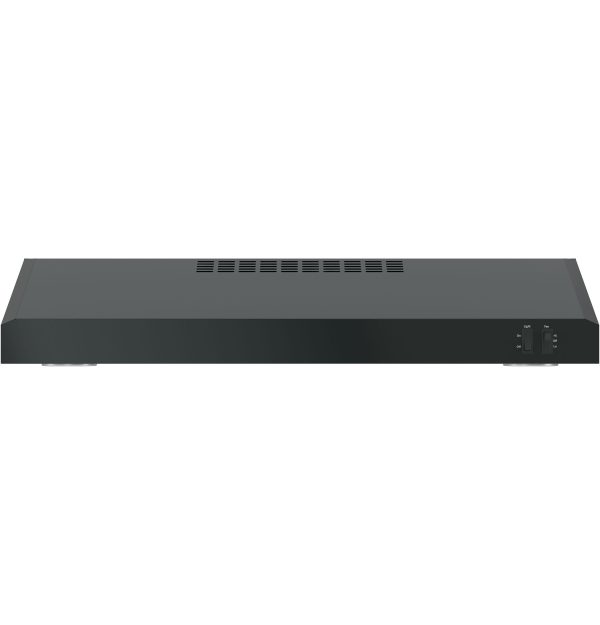 GE - 30" Convertible Range Hood - Black on black