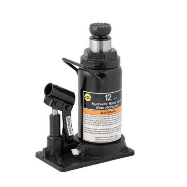 Omega Lift 10120 Black Hydraulic In-Line Bottle Jack - 12 Ton Capacity - Image 2