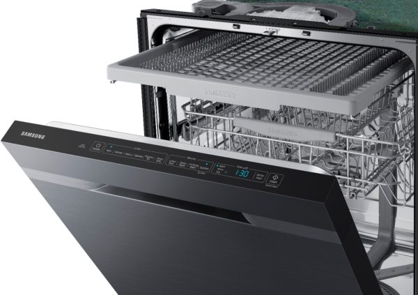 Samsung - StormWash 24" Top Control Built-In Dishwasher with AutoRelease Dry, 3rd Rack, 48 dBA - Black stainless steel - Image 16