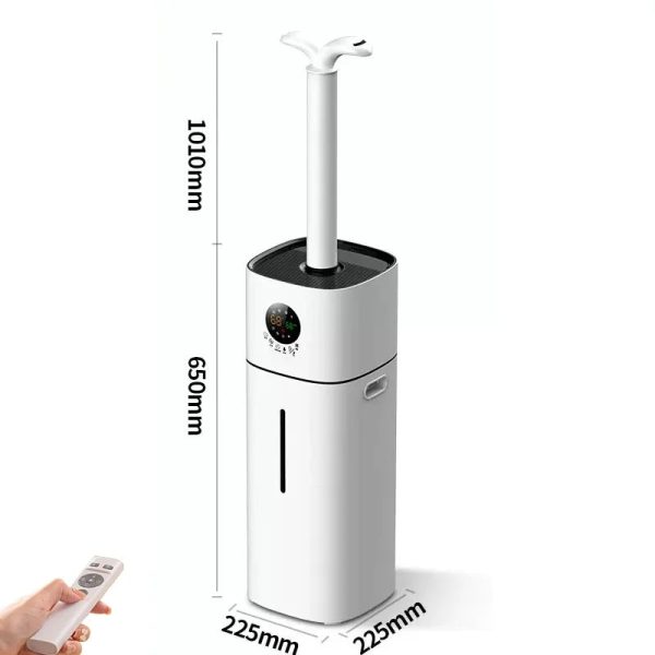 Humidifier for Room Home Bedroom, 16L 4.2Gal Cool Mist Tower Top Fill Large Humidifier with Essential Oils,Whole House Floor Humidifiers for Baby,Pets,Plants,with Remote,360° Nozzle,White