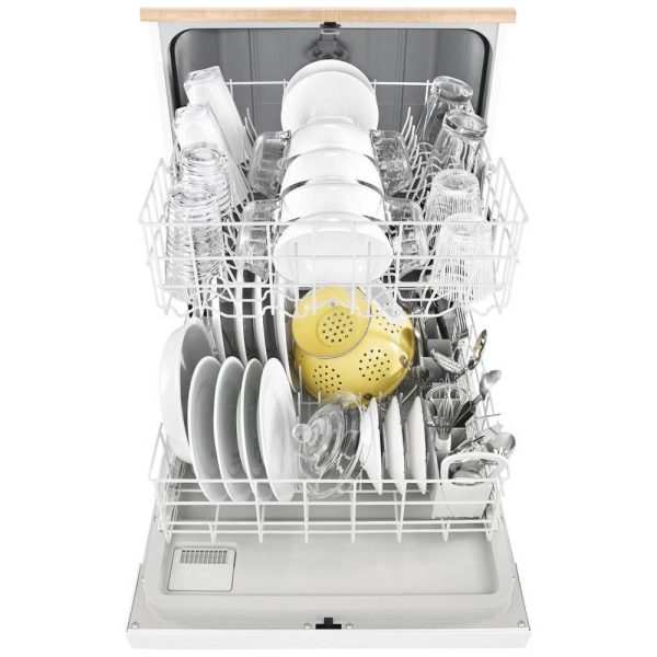 Whirlpool - 24" Front Control Tall Tub Portable Dishwasher - White - Image 2