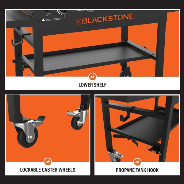 Blackstone 4-Burner 36" Griddle Cooking Station with Side Shelves - Image 5