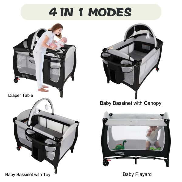 Kinder King Portable Bassinet Adjustable - Image 2