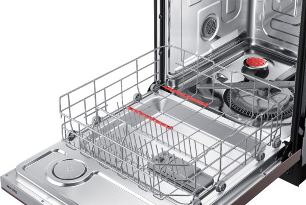 Samsung - StormWash 24" Top Control Built-In Dishwasher with AutoRelease Dry, 3rd Rack, 48 dBA - Tuscan stainless steel - Image 9