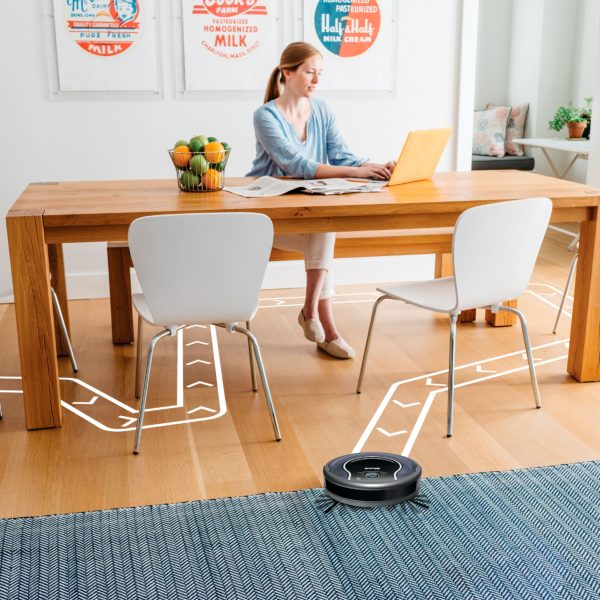 Shark - ION Robot RV761, Wi-Fi Connected, Robot Vacuum with Multi-Surface Cleaning - Black/Navy Blue - Image 2