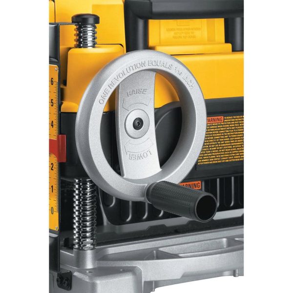 15 Amp 13 in. Corded Heavy-Duty Thickness Planer, (3) Knives, In/Out Feed Tables, and Mobile Thickness Planer Stand DW735XW7350 - Image 14