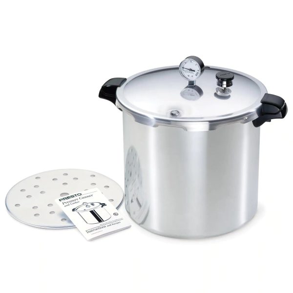 Presto 23 qt. Aluminum Pressure Canner With Rack - Image 2