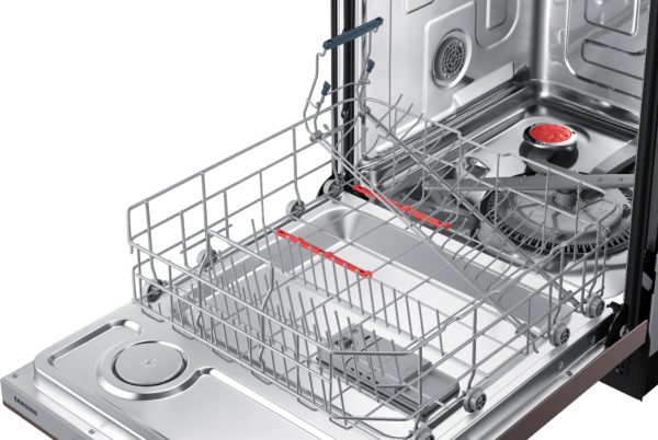 Samsung - StormWash 24" Top Control Built-In Dishwasher with AutoRelease Dry, 3rd Rack, 48 dBA - Tuscan stainless steel - Image 8