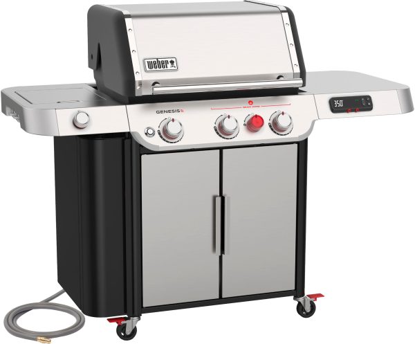 Weber - Genesis Smart SX-335 Natural Gas Grill - Stainless Steel - Image 2