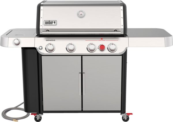 Weber - Genesis S-435 Natural Gas Grill - Stainless Steel - Image 11