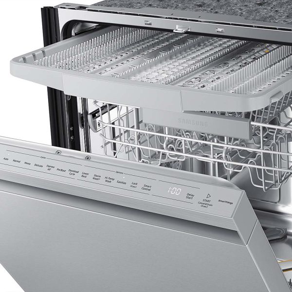 Samsung - Smart 44dBA Dishwasher with StormWash+ - Stainless steel - Image 4