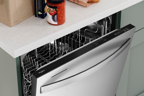 Whirlpool - 24" Top Control Built-In Dishwasher with Stainless Steel Tub, Large Capacity with Tall Top Rack, 50 dBA - Stainless steel - Image 9