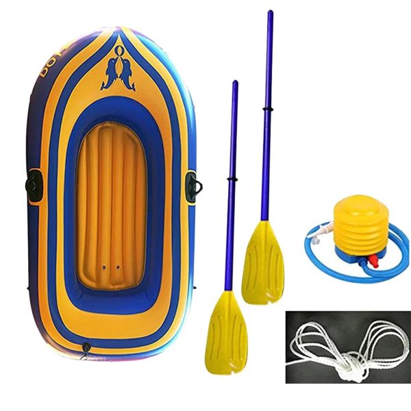 Leisure 2-Person Inflatable Dinghy Boat Fishing Rafting Water Sports Canoe Inflatable Adults Inflatable Bungee Inflatable Evacuation Slide Inflatable Valentines Inflatable Single Inflatable Kayak - Image 3