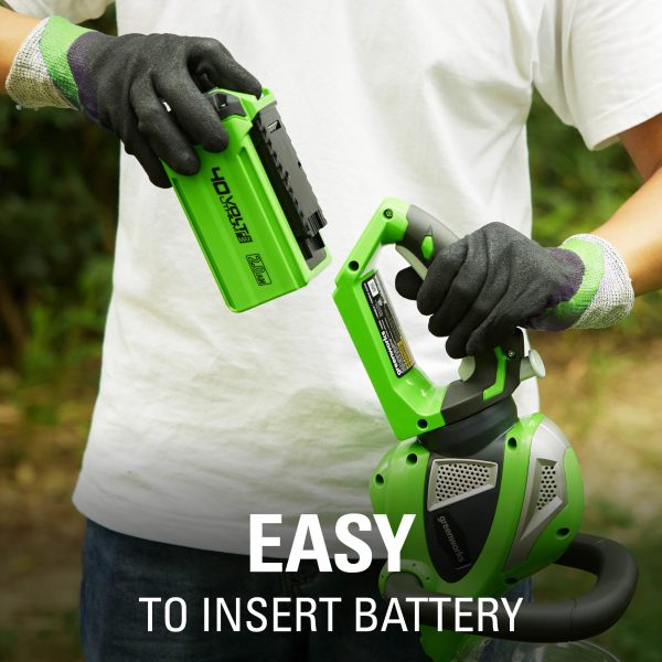 Greenworks 40V 24" Hedge Trimmer with (1) 2Ah Battery and Charger 22262VT - Image 9