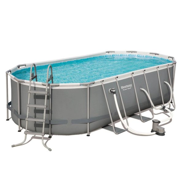 Bestway Power Steel 18ft x 9ft x 48in Above Ground Swimming Pool Set with Pump - Image 2