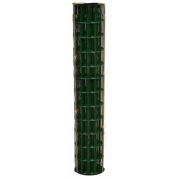 allFENZ 4 ft. x 100 ft. 14-Gauge Green PVC-coated Welded Wire