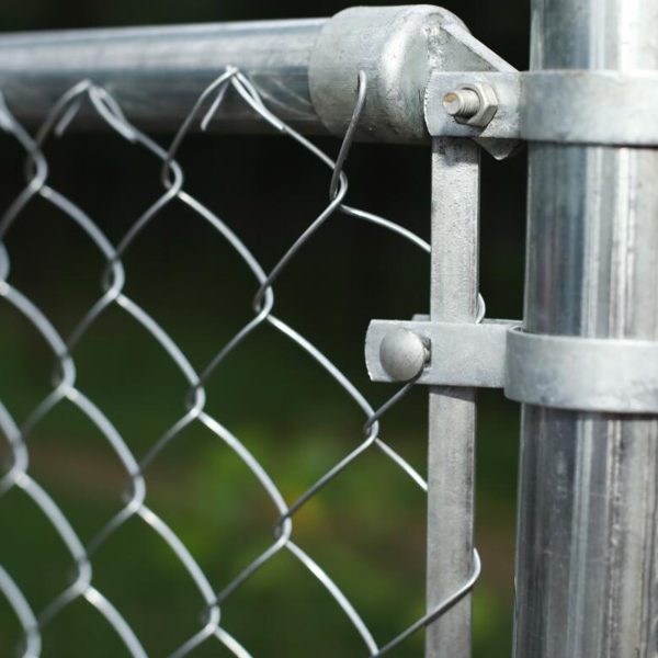 ALEKO KITCLF6X50 Galvanized Steel 6 x 50 ft. Chain Link Fence Complete Kit - Image 2