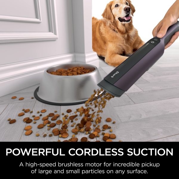 Shark WV410PR WANDVAC Cordless Hand Vacuum, Ultra-Lightweight & Portable with Powerful Suction & Tools for Pets, Designed for Car & Home, Violet - Image 3