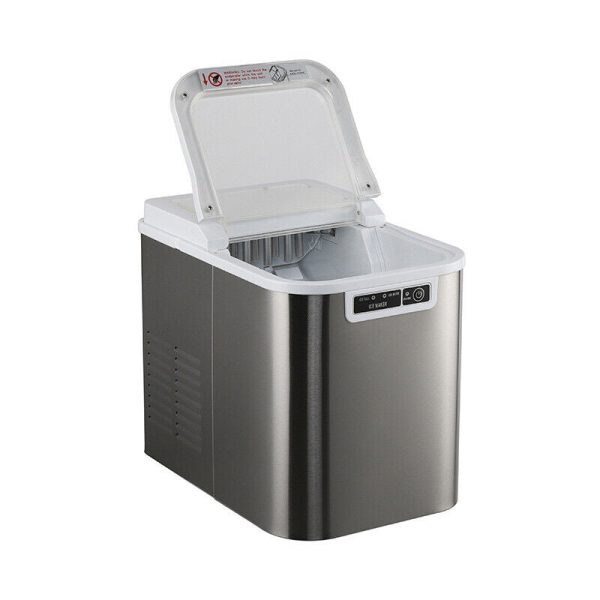 CJC Countertop Ice Maker Portable Ice Machine with Carry Handle Basket and Scoop for Home Kitchen Party 110V - Image 10