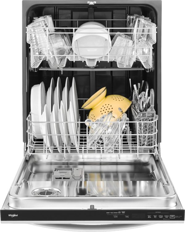 Whirlpool - 24" Built-In Dishwasher - Stainless steel - Image 2