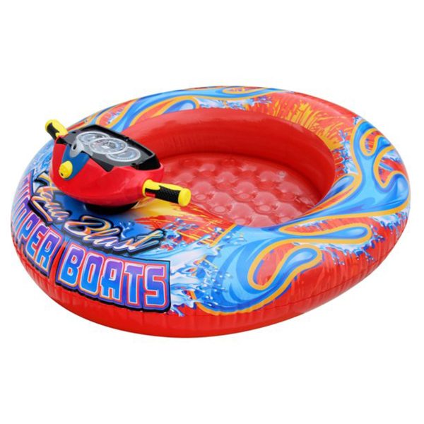 Banzai Aqua Blast Motorized Bumper Boat Inflatable Pool Float Water Toy, Red💝 Last Day For Clearance