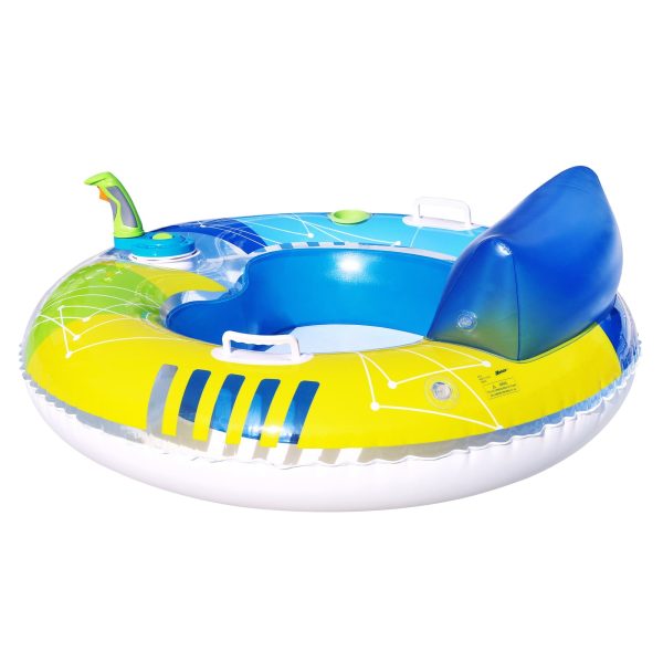 Banzai Motorized Pool Cruiser Multicolor Teens Adults Battery Powered PVC Summer Float, Ages 14+, Unisex - Image 6