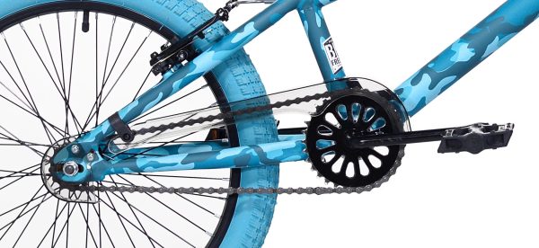 Kent Bicycle 20-inch Incognito Girl's BMX Child Bike, Turquoise Blue Camouflage - Image 6