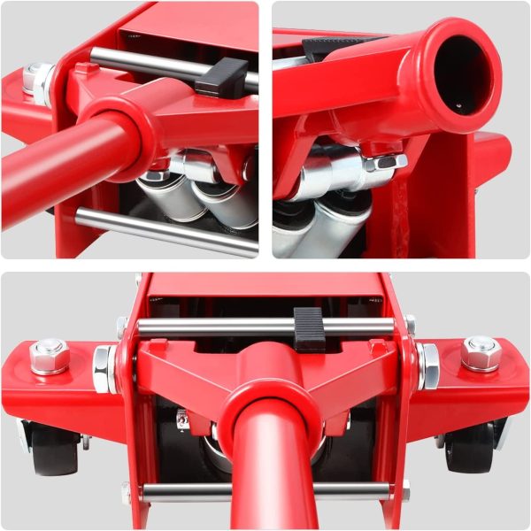 DNA Motoring TOOLS-00235 Low Profile Hydraulic Trolley Service Garage Floor Jack 3 Ton - Image 4