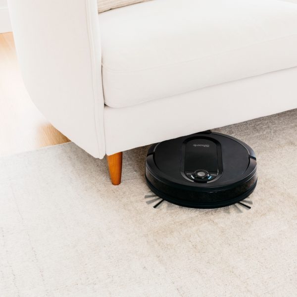 Shark - IQ Robot Self-Empty XL RV1001AE, Wi-Fi Connected, Robot Vacuum with Self-Cleaning Brushroll - Black - Image 12