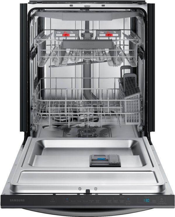 Samsung - StormWash 24" Top Control Built-In Dishwasher with AutoRelease Dry, 3rd Rack, 42 dBA - Black stainless steel - Image 7