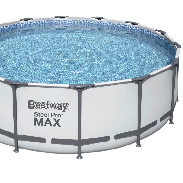 Bestway Steel Pro MAX 14' x 48" Round Above Ground Swimming Pool Set - Image 7