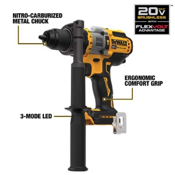 20V MAX Lithium-Ion Cordless Brushless 5 Tool Combo Kit with (2) 4.0Ah Batteries and Charger DCKTS599M2 - Image 2