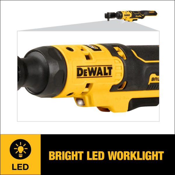 DEWALT ATOMIC 20V MAX Ratchet Kit Brushless 3/8" DCF513D1 from DEWALT💝 Last Day For Clearance - Image 8