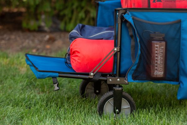 Ozark Trail Quad Folding Camp Wagon with Tailgate�� Blue - Image 5