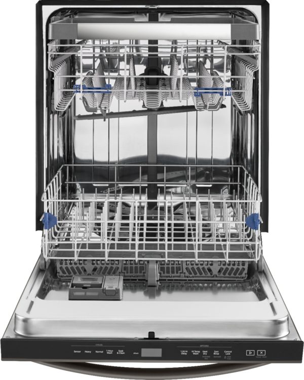 Whirlpool - 24" Built-In Dishwasher - Black stainless steel