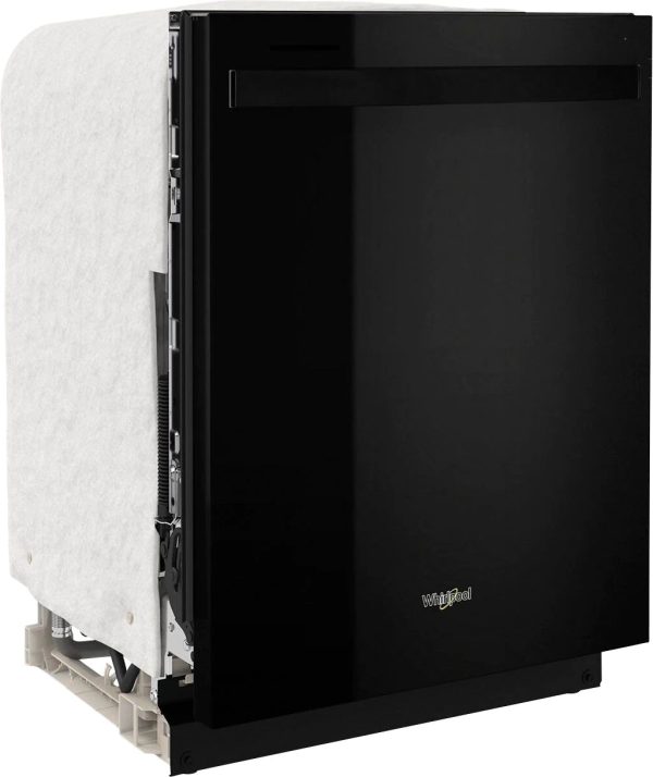 Whirlpool - 24" Top Control Built-In Dishwasher with Stainless Steel Tub, Large Capacity, 3rd Rack, 47 dBA - Black - Image 7