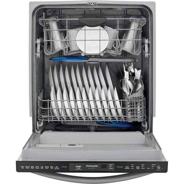 Frigidaire - Gallery 24" Compact Top Control Built-In Dishwasher with 49 dBa - Black stainless steel - Image 9