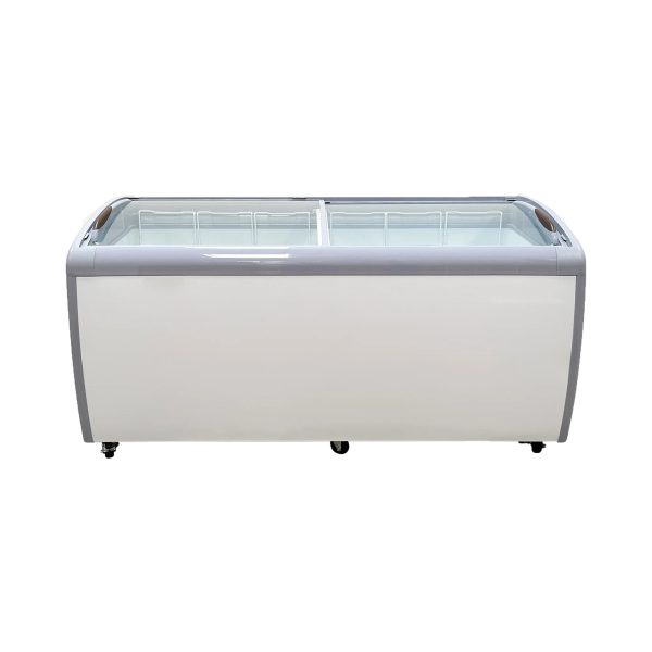 72 in. Curved Lid Glass Commercial Chest Freezer, 14.5 Cu. Ft. - Image 2