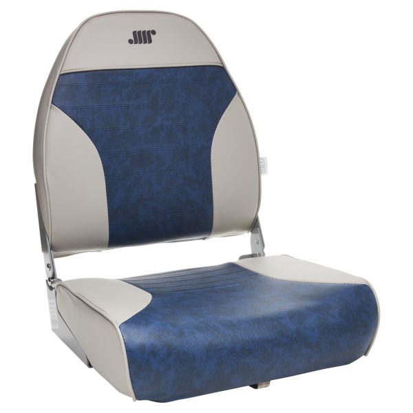 Wise 8WD588PLS-660 Standard High Back Boat Seat�� Grey/Navy