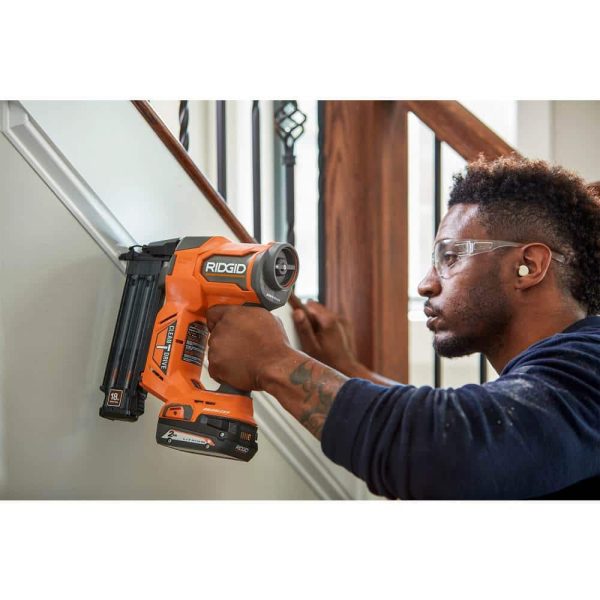 18V Brushless Cordless 18-Gauge 2-1/8 in. Brad Nailer w/ Brushless 16-Gauge 2-1/2 in Straight Finish Nailer (Tools Only) R09891B-R09892B - Image 11