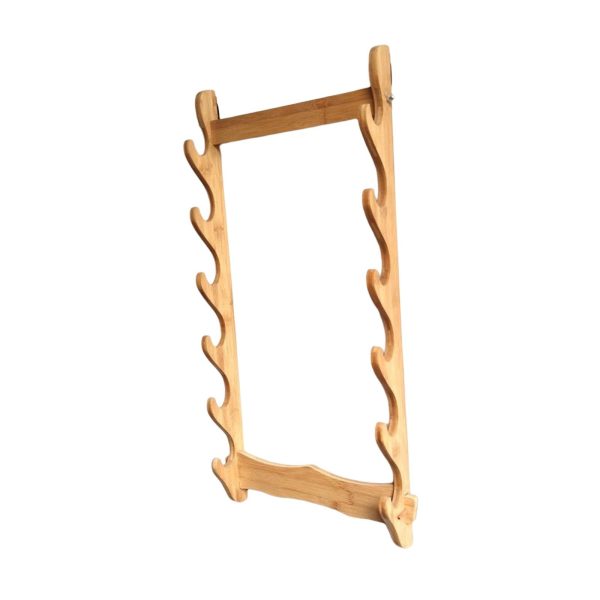 Solid Wood Wall Display Rack, Wall Mounted Bracket Hanger, Wooden Frame Rack, Horizontal Support for Room Dojo Tier - Image 2