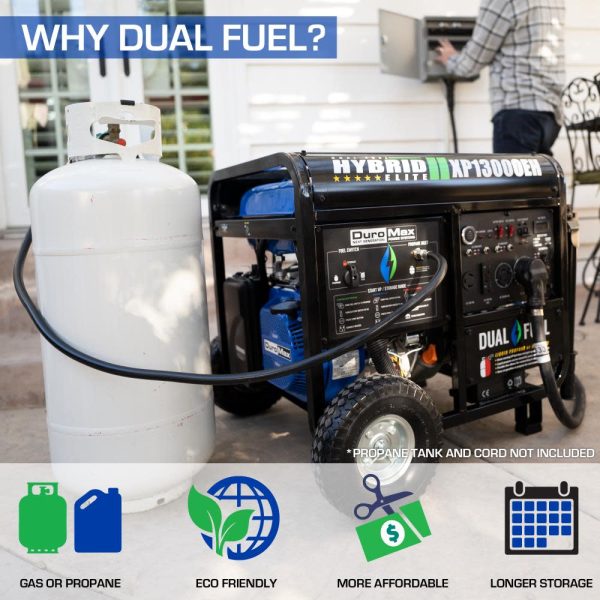 13000-Watt Dual Fuel Hybrid Portable Generator - Image 3