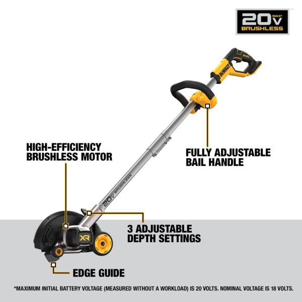 20V MAX* Brushless Cordless Edger Bare Tool DCED400B from - Image 12