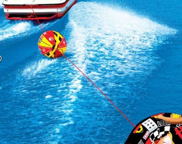 Airhead SPORTSSTUFF 53-2030 Boat Tubing Towable 4K Booster Ball Towing System - Image 3