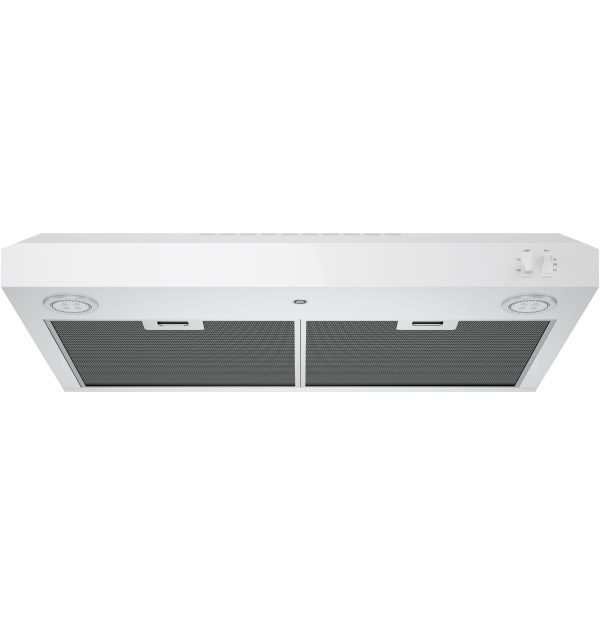 GE - 30" Convertible Range Hood - White on white - Image 2