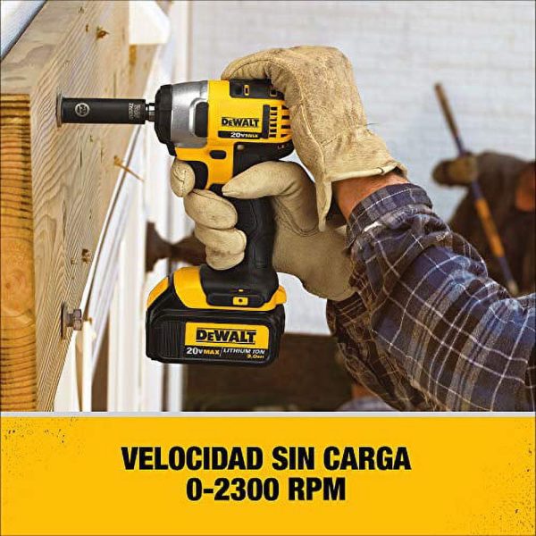 DEWALT DCF880B 20-Volt Li-Ion 1/2-Inch Impact Wrench Kit with Detent Pin - Image 3