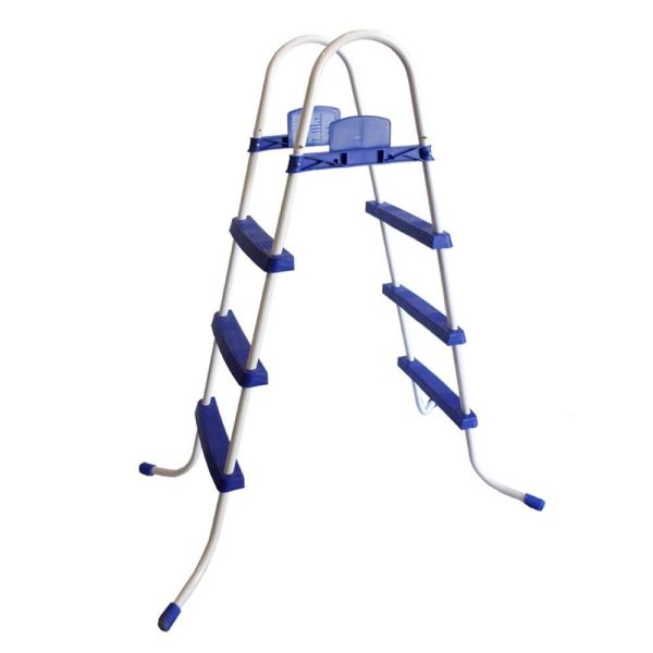 Bestway 52 Inch Steel Above Ground Swimming Pool Ladder No-Slip Steps (Used)💝 Last Day For Clearance