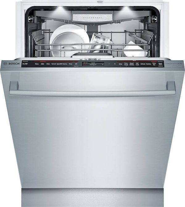 Bosch - 24" Top Control Built-In Dishwasher with Stainless Steel Tub - Stainless steel - Image 3